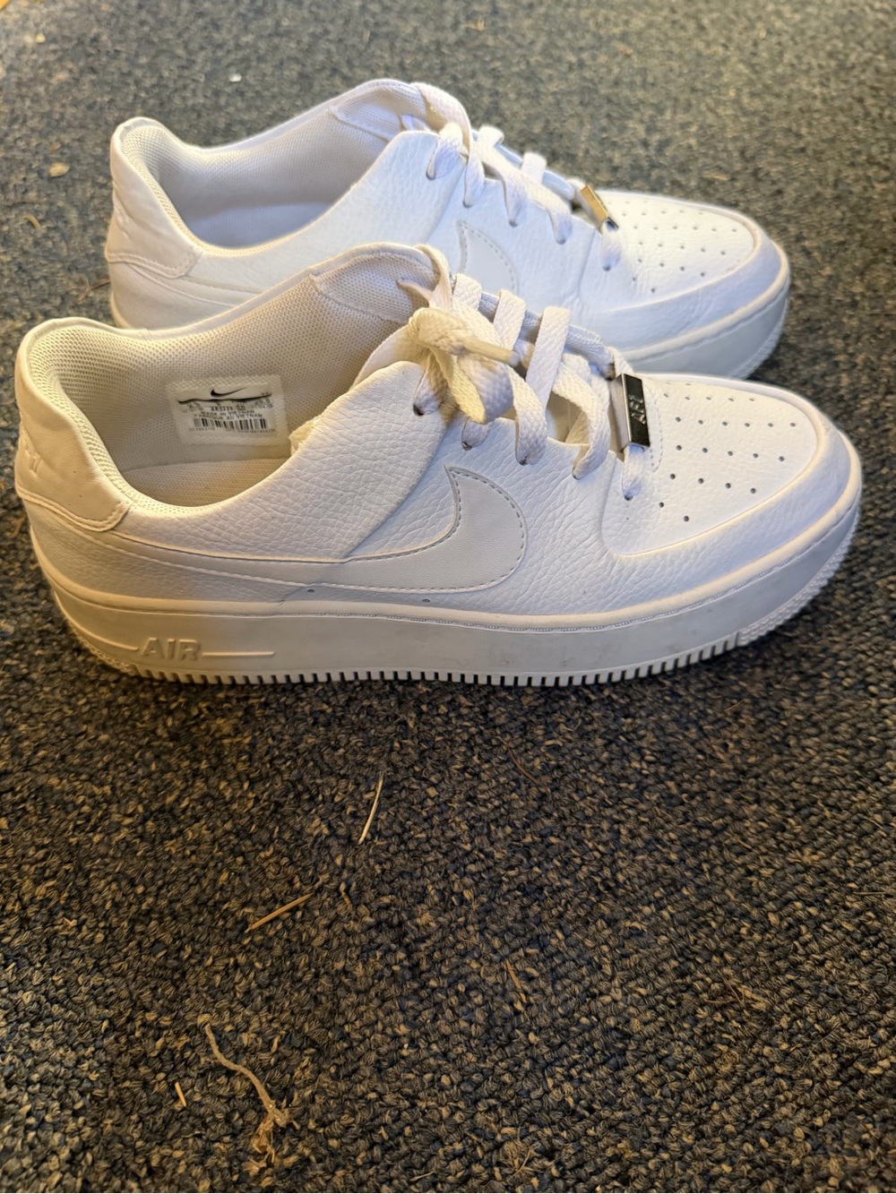 Nike White Low-Top Leather Sneakers